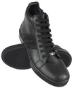 BUTY SZTYBLETY MĘSKIE SKÓRA CZARNE 42 28 cm PAN