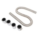 SILVER 48-CALOWY KIT HOSES WATER RADIATOR ELASTIC REMEDY COOLING KIT ZE STEEL STAINLESS STEEL  photo 9