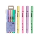 Пастельные хайлайтеры Interdruk 4 шт.