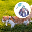 Cat Harness Postroj a vodítko pre mačky S Blue and Pink Typ taktický postroj