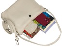 Kožená taška + peňaženka PTN D73-DS Light Beige Hlavná tkanina prírodná koža