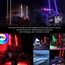 ФАРА BICZOWA СВЕТОДИОДНЫЕ RGB Z FLAGA KONTROLA APLIKACJI 300 WZOROW 366 R0  фото 6