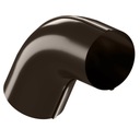 КРОП СТАЛЬ Водосточная система КОЛЕНО ТРУБЫ диаметр 90 КОРИЧНЕВЫЙ