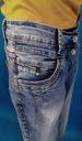 Modré džínsové nohavice CECIL 32/32 Strih rovný