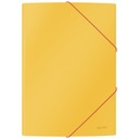 А4 LEITZ Уютная папка из желтого картона на резинке.