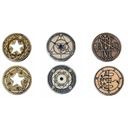 НАБОР ИЗ 3 МОНЕТ ВОЛШЕБНЫХ МЕТАЛЛИЧЕСКИХ РПГ РПГ