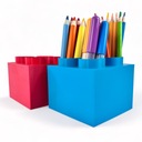 KAJAWIS Crayon органайзер настольный контейнер-пенал в стиле лего-кирпичика