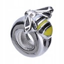 ПОДВЕСКИ БУСИНЫ КУЛОН ПЧЕЛКА СЕРЕБРО 925