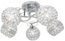 LED ЛЮСТРА, LED CRYSTALS хром потолочный светильник