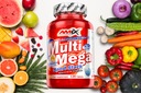 MultiMega AMIX Multivitamín pre ženy Mužov 60 dní Vitamín C D3 SILNÁ Ďalšie vlastnosti bez cukru