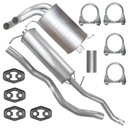 Комплект глушителя VW Sharan 1 I 98-10 1.9 TDI CLAMPS