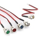 Светодиодный индикатор 9мм синий 24В