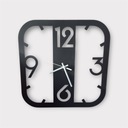 Zegar ścienny metalowy 50 cm czarny mat