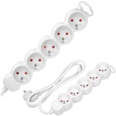 УДЛИНИТЕЛЬ ПИТАНИЯ 5 РОЗЕТОК БЕЛЫЙ 3м