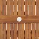 vidaXL Skladací záhradný stôl, 90x90x75 cm, masívne akáciové drevo EAN (GTIN) 8720845672270