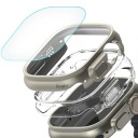 ЧЕХОЛ НАКЛАДКА КРИСТАЛЛ + ТИТАН + СТЕКЛО ДЛЯ APPLE WATCH ULTRA 1 2 3 49 ММ