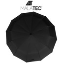 Большой складной зонт, прочный автоматический зонт с автоматической крышкой, черный