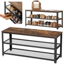 REGAŁ SZAFKA NA BUTY Z SIEDZISKIEM METLOWA LOFT 100CM DUŻA PÓŁKA NA BUTY