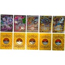 Коллекционные алмазные карты Pokemon Pikachu, 10 шт., подарочный футляр
