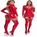 ЖЕНСКИЙ КОМПЛЕКТ СЕКСУАЛЬНОЕ ПЛАТЬЕ И ЧУЛКИ ТОП L