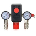 Реле давления компрессора, однофазное реле давления, манометр, редуктор на 12 бар