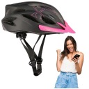 Женский регулируемый велосипедный шлем для роликовых коньков, розовый и черный РАЗМЕР L НИЛЬЯ