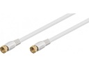 Kabel wtyk F - wtyk F 1,5m Goobay biały 80dB
