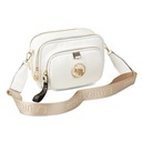 СУМКА LAURA BIAGGI MESSAGE, РЕМЕНЬ С ЛОГОТИПОМ, БЕЛЫЙ