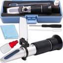 REFRAKTOMETR DO MIODU CUKROMIER + ZAWARTOŚĆ WODY KALIBRACJA MIERNIK CUKRU