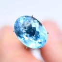 Niebieski topaz na duży pierścionek 12,3ct Kolor błękity