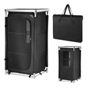 SZAFKA rozkładana METALOWA RAMA + blat DUŻA NILS 3 półki przenośna TORBA