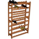 Деревянная полка для винной стойки 56 бутылок