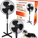 WIATRAK STOJACY PODŁOGOWY wentylator DO DOMU CICHY WENTYLATOR czarny