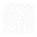 силиконовый коврик для раковины BĄBLE 28x28см белый