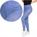 2 женских классических леггинса с высокой талией в стиле модных джинсов MORAJ S/M