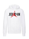 BLUZA Z KAPTUREM JORDAN MĘSKA BIAŁA BAWEŁNIANA L