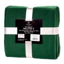 Флисовое одеяло бутылочное зеленое однотонное 150х200