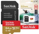 Karta microSDXC rýchla SANDISK EXTREME 64GB 160/60