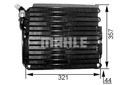 MAHLE CONDENSADOR DE ACONDICIONADOR PORSCHE 911 911 SPEEDSTER 911 TARGA 3.3 