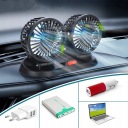 ВЕНТИЛЯТОР KLIMATYZATORA, ДВОЙНОЙ ВЕНТИЛЯТОР АВТО USB, CZARNY, 5 V  (18841786721) фото min 10
