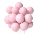 BALONY RÓŻOWE PASTELOWE MATOWE ZESTAW URODZINY BABY SHOWER 50 sztuk