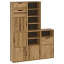 vidaXL Oldalsó szekrények 5 db &quot;ODDA&quot; 40x24x79 cm Tömör fenyőfa