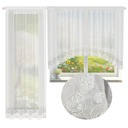 БАЛКОННЫЙ КОМПЛЕКТ с ГОТОВОЙ КРУЖЕВНОЙ ШТОРОЙ, БЕЛАЯ ШТОРА для БАЛКОНА ГОЛОС