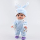 Oblečenie pre bábiku 25 cm Modrý overal čiapka Oblek pre Dominujúca farba prehľadná