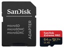 Karta EXTREME PRO microSD 64GB 170/U3 A2 (Január 2024) Kód výrobcu SANDISK EXTREME PRO 64GB