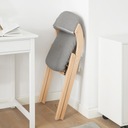 SoBuy Складные стулья для столовой с деревянной подушкой Офисный стул FST92-N