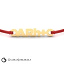 ЗОЛОТОЙ БРАСЛЕТ С ТИПОЙ КРОВИ ARH+