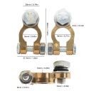 2PCS АКУМУЛЯТОР АВТО З'ЄДНАННЯ ZACISKOWE З'ЄДНАННЯ 300A ВЕЛИКИЙ PRAD VO  (17864809095) фото min 9