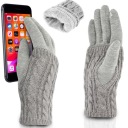 ЖЕНСКИЕ ШЕРСТЯНЫЕ ПЕРЧАТКИ ДЛЯ ТЕЛЕФОНА