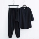 męska garnitur letnia lniana koszulka i spodnie Model TaoPro-TaoguoShop-MT-YH-SKU149787
